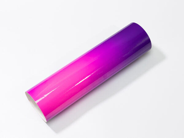 Vinil Adhesivo de color cambiante con calor (Púrpura a rosa- 30.5cm x 30.5cm)
