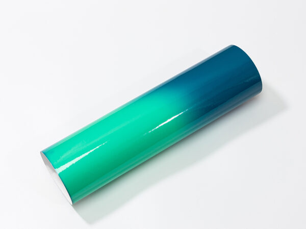 Vinil Adhesivo de color cambiante con calor (Azul  a verde - 30.5cm x 30.5cm)