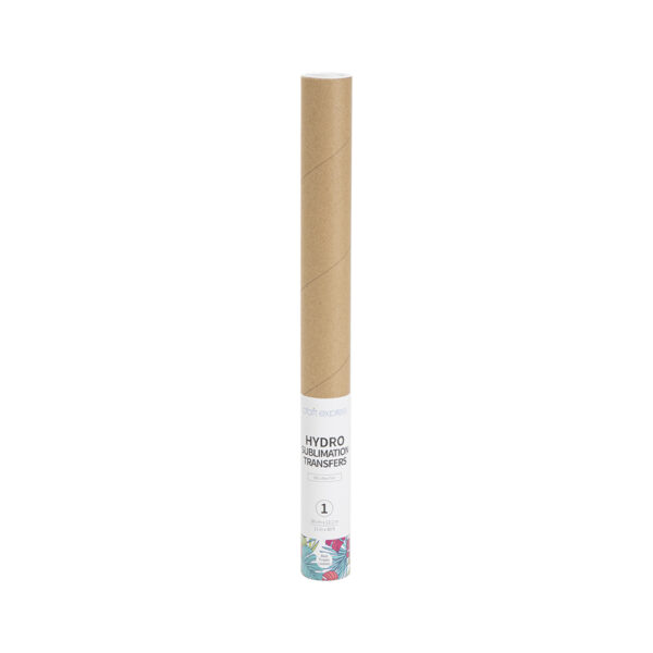 Rollo de papel para transferencia en hydro sublimación (Hoja tropical roja 38cm x 1220cm) - Image 5