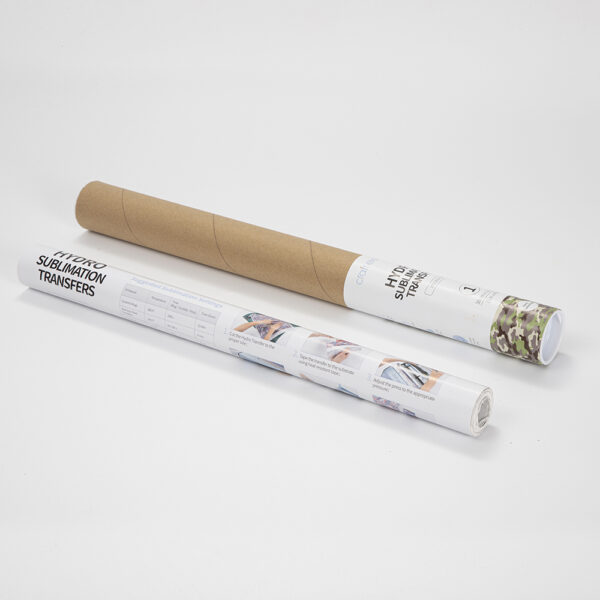 Rollo de papel para transferencia en hydro sublimación (Hojas tropicales Verde Camuflajeado 38cm x 1220cm) - Image 5