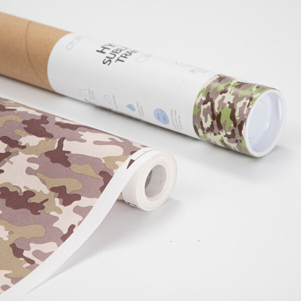 Rollo de papel para transferencia en hydro sublimación (Hojas tropicales Verde Camuflajeado 38cm x 1220cm)
