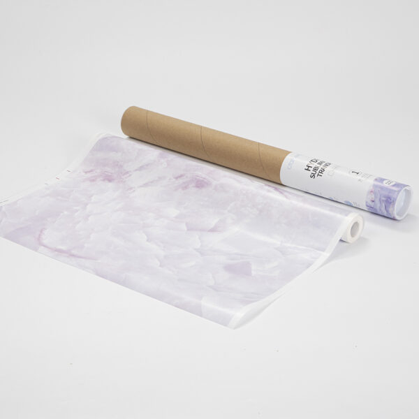 Rollo de papel para transferencia en hydro sublimación (Púrpura marmoleado 38cm x 1220cm) - Image 2