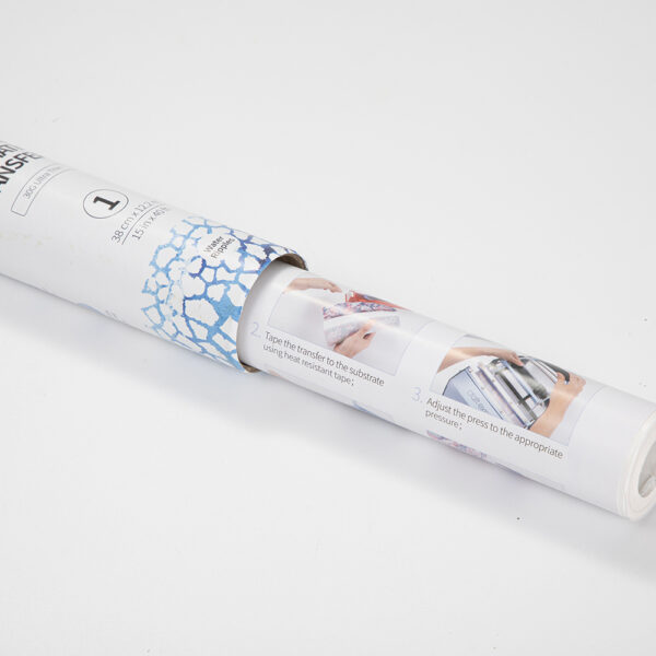 Rollo de papel para transferencia en hydro sublimación (Ondas de agua 38cm x 1220cm) - Image 4
