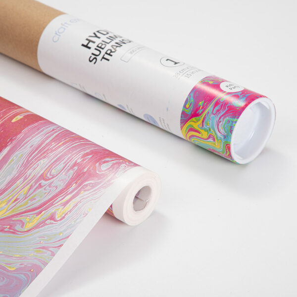 Rollo de papel para transferencia en hydro sublimación (Fiesta infantil 38cm x 1220cm)