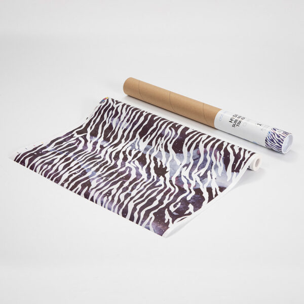 Rollo de papel para transferencia en hydro sublimación (Zebra azul 38cm x 1220cm) - Image 2