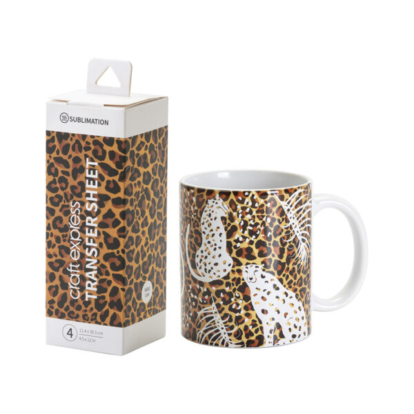 Papel de Sublimación para corte Craft Express (Leopardo) 11.4cm x 30.5cm / 4 pzas - Image 5