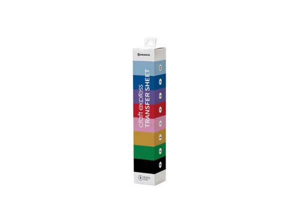 Hoja de transferencia de sublimación Craft Express 8pzas (8 colores distintos 30.5cm x 30.5cm) - Image 2
