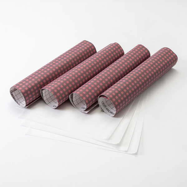 Papel de Sublimación para corte Craft Express (Cuadros escoseses navideños 2)30.5cm x 30.5cm / 4 pzas - Image 3