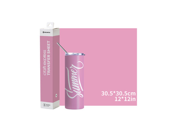 Hoja de transferencia de sublimación Craft Express 8pzas (Rosa intenso 30.5cm x 30.5cm)