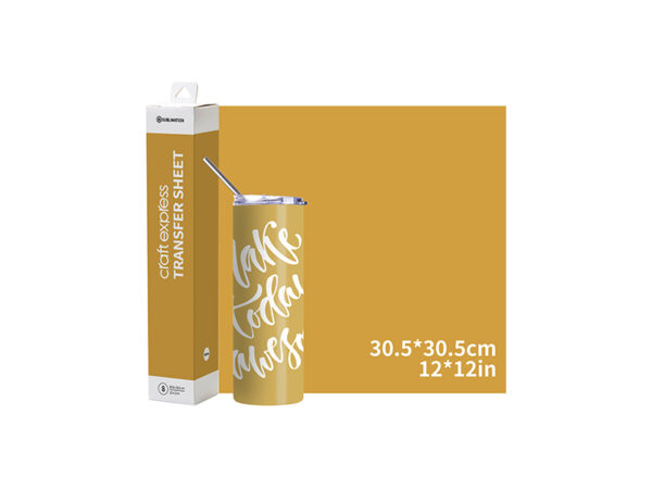 Hoja de transferencia de sublimación Craft Express 8pzas (Amarillo intenso 30.5cm x 30.5cm)