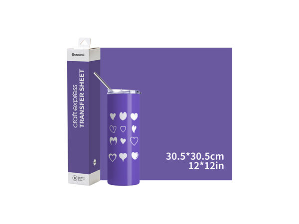 Hoja de transferencia de sublimación Craft Express 8pzas (Purpura intenso 30.5cm x 30.5cm)